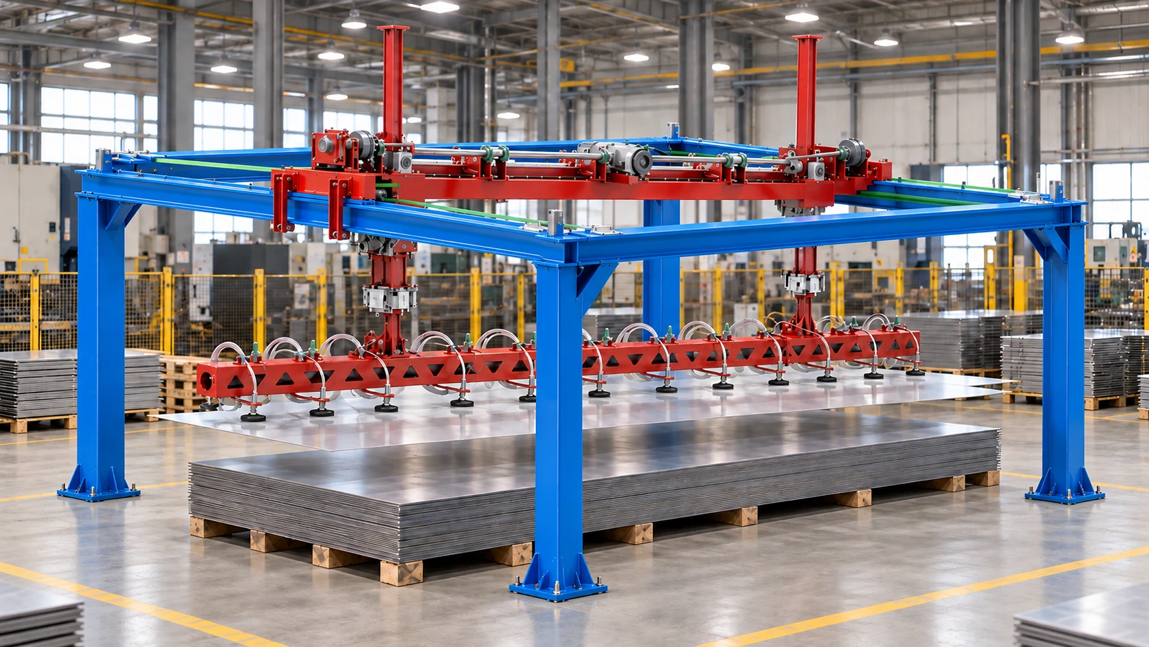 Vakumlu istif vinç makinası